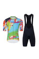 HOLOKOLO Cyklistický krátky dres a krátke nohavice - DEER - viacfarebná/zelená