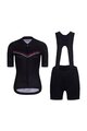 RIVANELLE BY HOLOKOLO Cyklistický krátky dres a krátke nohavice - LEVEL UP  - čierna/biela