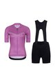 RIVANELLE BY HOLOKOLO Cyklistický krátky dres a krátke nohavice - LEVEL UP  - fialová/čierna