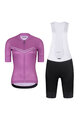 RIVANELLE BY HOLOKOLO Cyklistický krátky dres a krátke nohavice - LEVEL UP - čierna/fialová