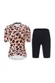 RIVANELLE BY HOLOKOLO Cyklistický krátky dres a krátke nohavice - WILDCAT II - hnedá/čierna