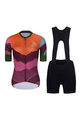 RIVANELLE BY HOLOKOLO Cyklistický krátky dres a krátke nohavice - SERENITY  - čierna/červená/fialová