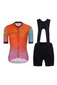 RIVANELLE BY HOLOKOLO Cyklistický krátky dres a krátke nohavice - LESS TALK  - čierna/červená/viacfarebná