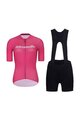 RIVANELLE BY HOLOKOLO Cyklistický krátky dres a krátke nohavice - DRAW UP  - čierna/ružová