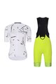 RIVANELLE BY HOLOKOLO Cyklistický krátky dres a krátke nohavice - PASSION - biela/žltá/čierna