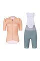 RIVANELLE BY HOLOKOLO Cyklistický krátky dres a krátke nohavice - ROMANCE - oranžová/ružová/zelená