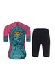 RIVANELLE BY HOLOKOLO Cyklistický krátky dres a krátke nohavice - MEDUSA - tyrkysová