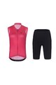 RIVANELLE BY HOLOKOLO Cyklistický krátky dres a krátke nohavice - PURE - ružová/čierna