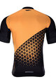 HOLOKOLO Cyklistický dres s krátkym rukávom - DUSK - oranžová/čierna