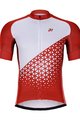 HOLOKOLO Cyklistický dres s krátkym rukávom - DUSK - biela/červená