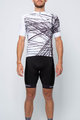 HOLOKOLO Cyklistický krátky dres a krátke nohavice - CLASH - biela/čierna