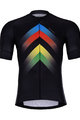 HOLOKOLO Cyklistický dres s krátkym rukávom - HYPER - čierna/dúhová