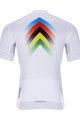 HOLOKOLO Cyklistický dres s krátkym rukávom - HYPER - biela/dúhová