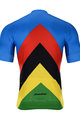 HOLOKOLO Cyklistický krátky dres a krátke nohavice - ULTRA - modrá/dúhová/čierna