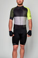 HOLOKOLO Cyklistický krátky dres a krátke nohavice - ENGRAVE - šedá/zelená/čierna