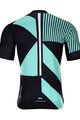HOLOKOLO Cyklistický krátky dres a krátke nohavice - TRACE - svetlo modrá/čierna
