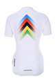 HOLOKOLO Cyklistický krátky dres a krátke nohavice - HYPER LADY - biela/viacfarebná