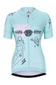 HOLOKOLO Cyklistický dres s krátkym rukávom - RAZZLE DAZZLE LADY - modrá