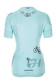 HOLOKOLO Cyklistický dres s krátkym rukávom - RAZZLE DAZZLE LADY - modrá