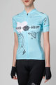 HOLOKOLO Cyklistický krátky dres a krátke nohavice - RAZZLE DAZZLE LADY - viacfarebná/svetlo modrá