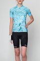 HOLOKOLO Cyklistický krátky dres a krátke nohavice - BLOSSOM LADY - svetlo zelená/viacfarebná