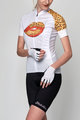 HOLOKOLO Cyklistický krátky dres a krátke nohavice - BISOU LADY - biela/viacfarebná