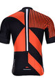 HOLOKOLO Cyklistický dres s krátkym rukávom - TRACE - oranžová/čierna