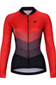 HOLOKOLO Cyklistický dres s dlhým rukávom letný - NEW NEUTRAL LADY SMR - červená/čierna