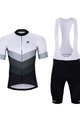 HOLOKOLO Cyklistický krátky dres a krátke nohavice - NEW NEUTRAL - čierna/biela