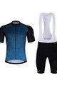 HOLOKOLO Cyklistický krátky dres a krátke nohavice - DAYBREAK - modrá/čierna