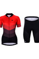 HOLOKOLO Cyklistický krátky dres a krátke nohavice - NEW NEUTRAL LADY - červená/čierna