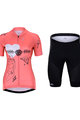 HOLOKOLO Cyklistický krátky dres a krátke nohavice - RAZZLE DAZZLE LADY - ružová/viacfarebná