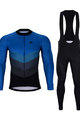 HOLOKOLO Cyklistický dlhý dres a nohavice - NEW NEUTRAL SUMMER - modrá/čierna