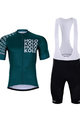 HOLOKOLO Cyklistický krátky dres a krátke nohavice - SHAMROCK - modrá/čierna