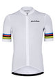 HOLOKOLO Cyklistický krátky dres a krátke nohavice - RAINBOW - biela/čierna