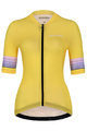 HOLOKOLO Cyklistický krátky dres a krátke nohavice - RAINBOW LADY - žltá/čierna