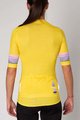 HOLOKOLO Cyklistický dres s krátkym rukávom - RAINBOW LADY - žltá