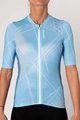 HOLOKOLO Cyklistický dres s krátkym rukávom - SPARKLE LADY - svetlo modrá