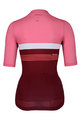 HOLOKOLO Cyklistický dres s krátkym rukávom - SPORTY LADY - ružová/bordová