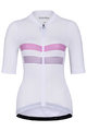 HOLOKOLO Cyklistický dres s krátkym rukávom - SPORTY LADY - biela/ružová