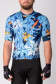 HOLOKOLO Cyklistický dres s krátkym rukávom - PASSIONATE ELITE - biela/oranžová/modrá