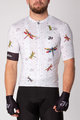HOLOKOLO Cyklistický dres s krátkym rukávom - ALIVE ELITE - biela/viacfarebná