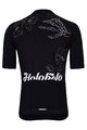 HOLOKOLO Cyklistický dres s krátkym rukávom - CRAZY ELITE - čierna/biela