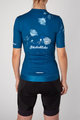 HOLOKOLO Cyklistický dres s krátkym rukávom - CHARMING ELITE LADY - modrá/svetlo modrá