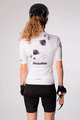HOLOKOLO Cyklistický dres s krátkym rukávom - CALM ELITE LADY - biela/šedá