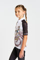 HOLOKOLO Cyklistický dres s krátkym rukávom - RIDERS KIDS - čierna/biela
