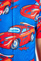 HOLOKOLO Cyklistický dres s krátkym rukávom - CARS KIDS - červená/modrá