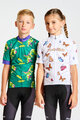 HOLOKOLO Cyklistický dres s krátkym rukávom - DINOSAURS KIDS - zelená