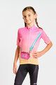 HOLOKOLO Cyklistický dres s krátkym rukávom - CANDYBAG KIDS - žltá/ružová