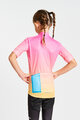HOLOKOLO Cyklistický dres s krátkym rukávom - CANDYBAG KIDS - žltá/ružová